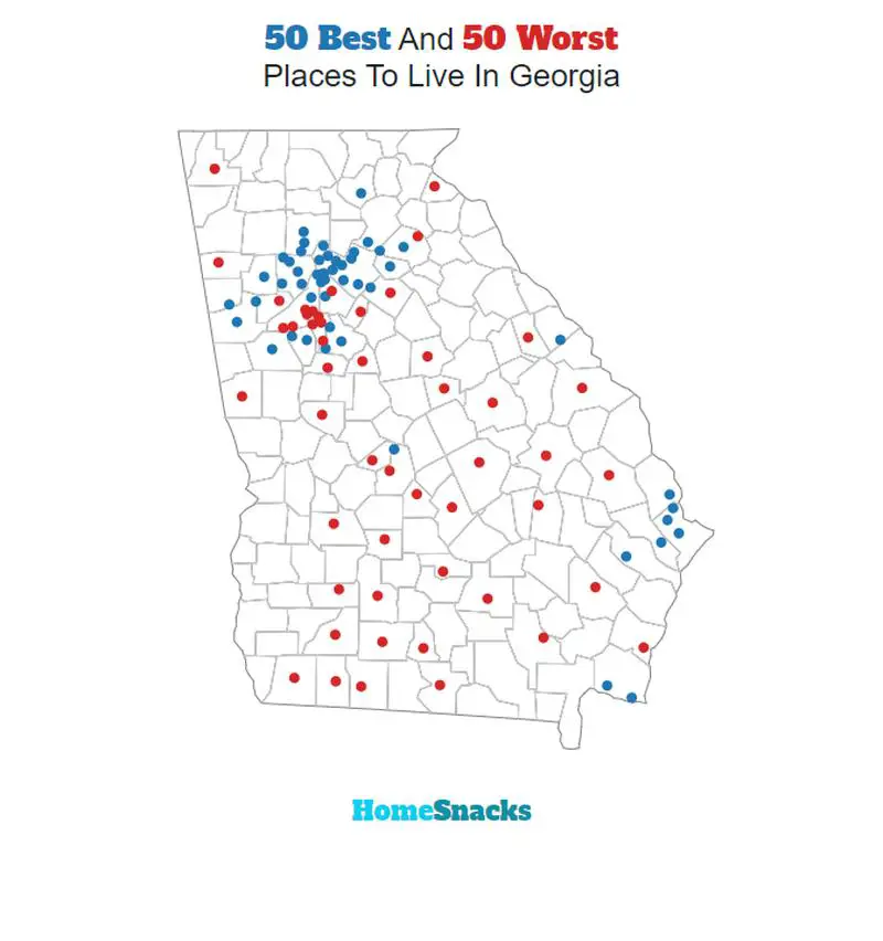 Best Places To Live In Georgia [2022]: Based On Crime, Home Prices, and