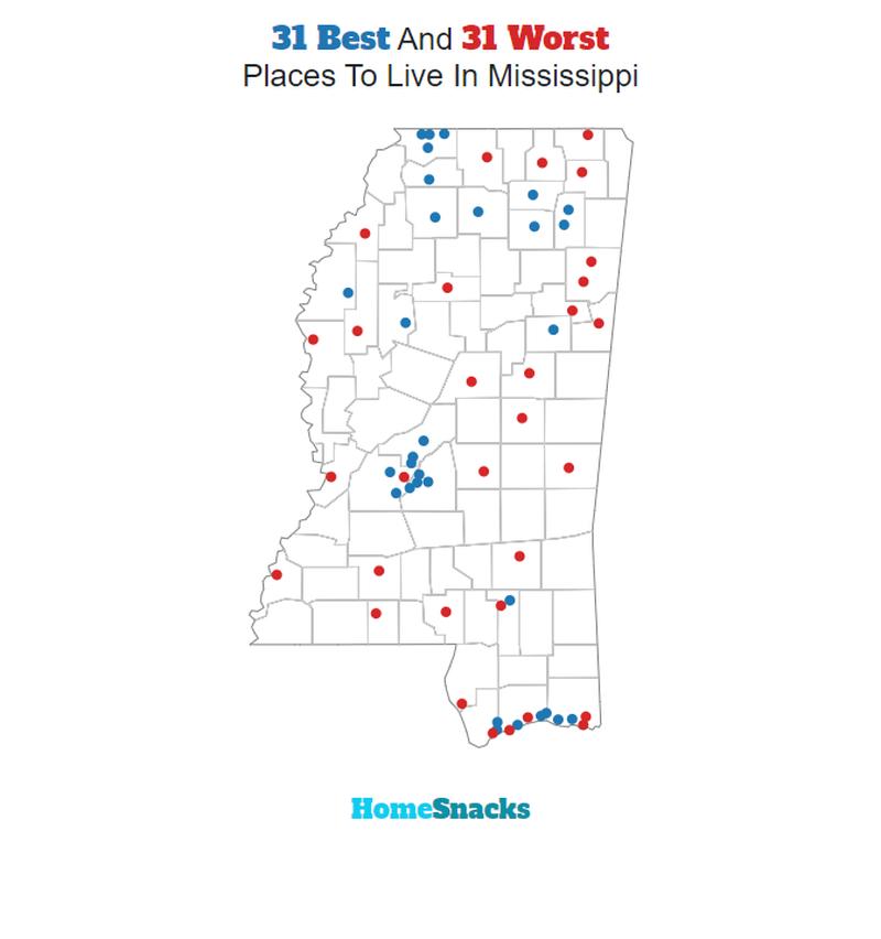 Best Places To Live In Mississippi [2022]: Based On Crime, Home Prices