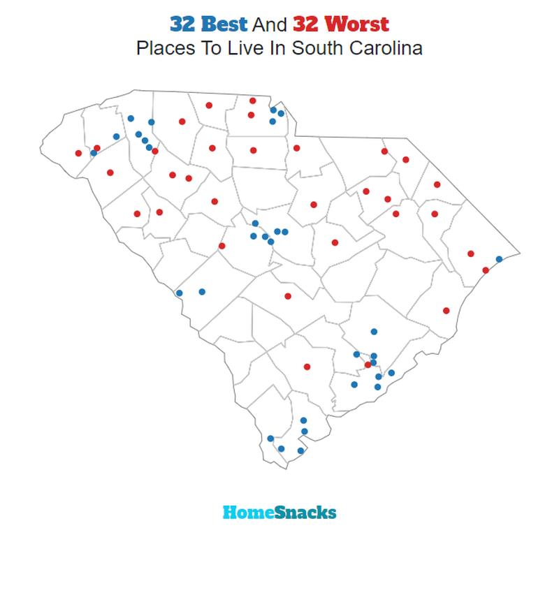 Best Places To Live In South Carolina [2022]: Based On Crime, Home