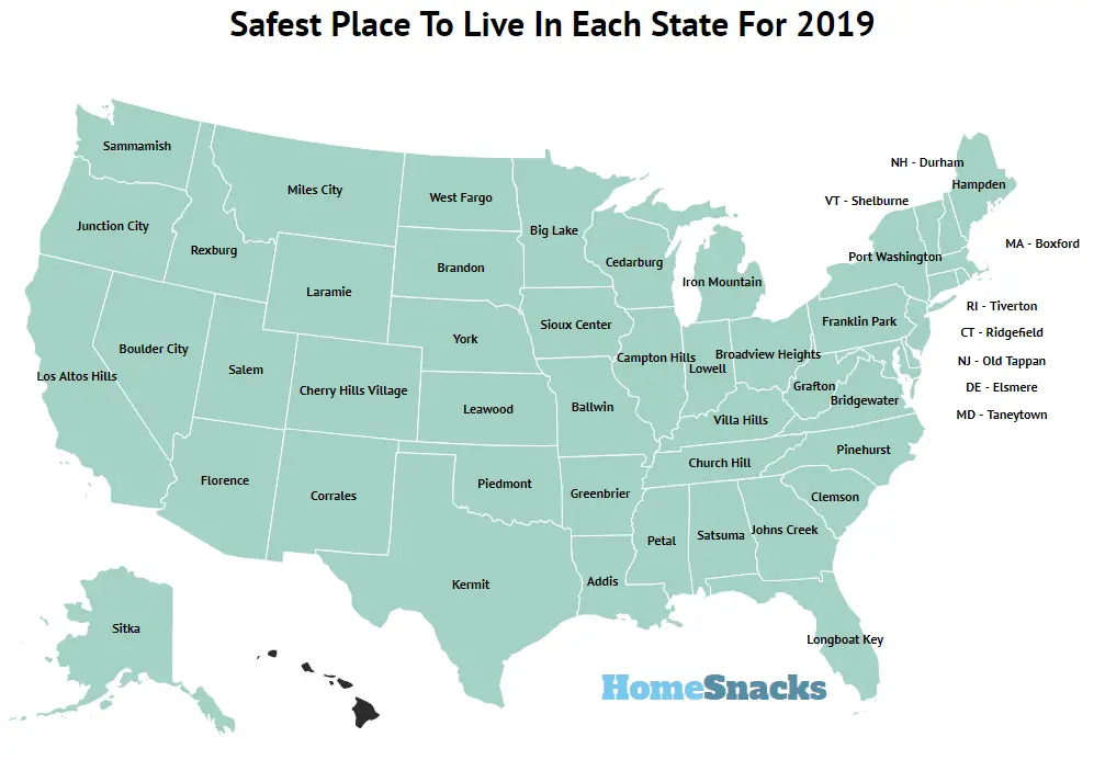 The Safest Place To Live In Each State For 2019