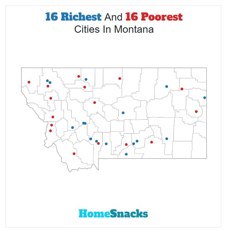 Map Of The Richest Places To Live In Montana
