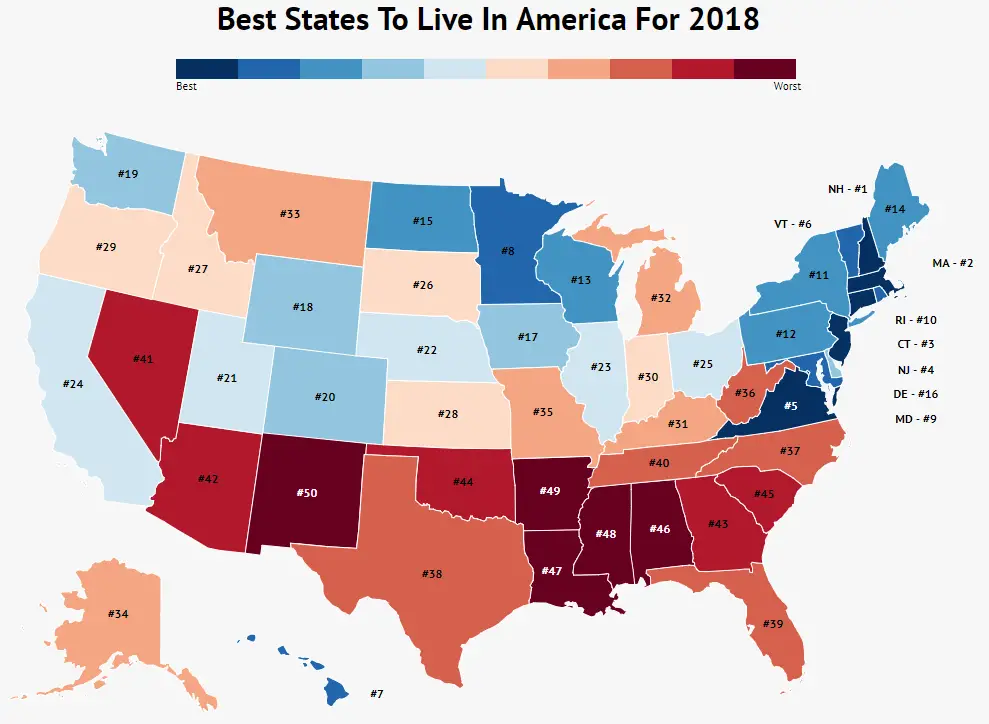Best Places To Live Map