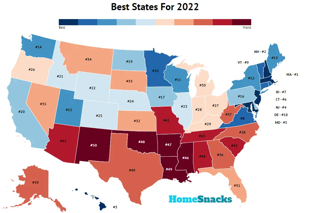 Best States To Live In America [2022] Based on Crime, Quality of Life