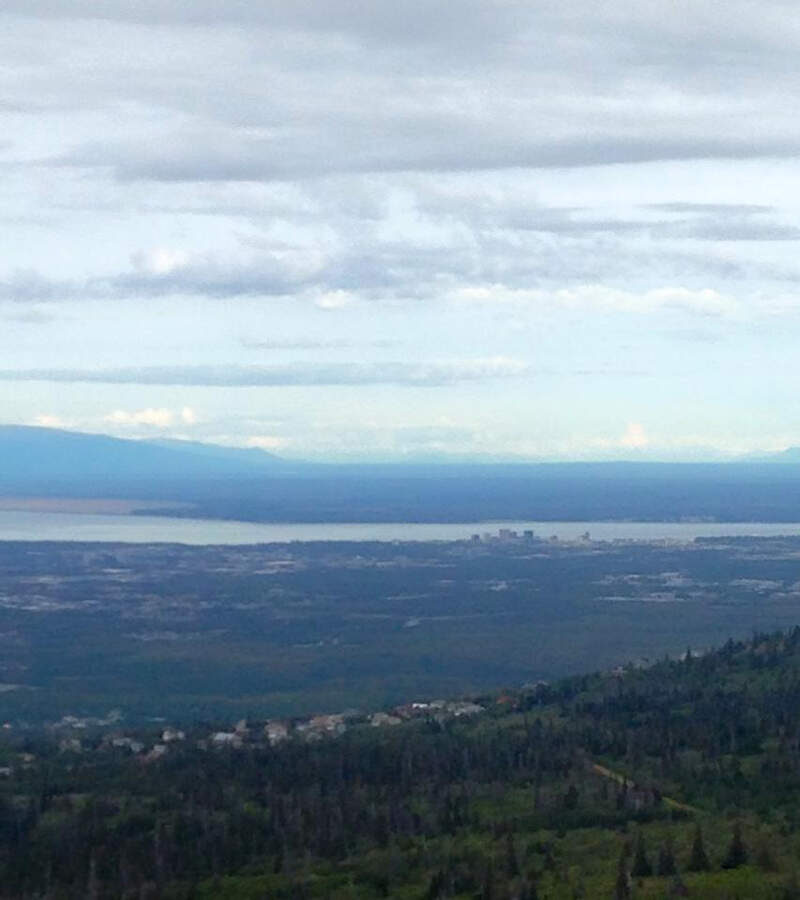 Anchoragec Alaska From Glenn Alps Trailhead