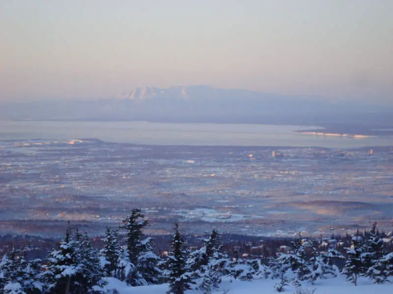 Anchorage Alaska And Sleeping Lady