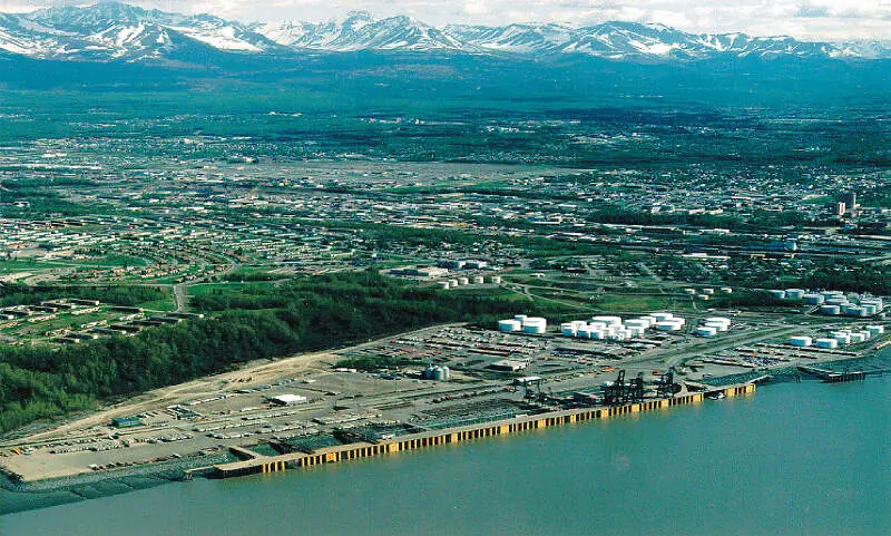 Anchorage Alaska Aerial View