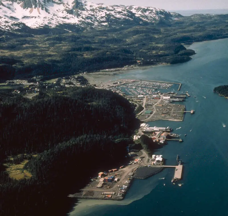 Cordova Alaska Aerial View
