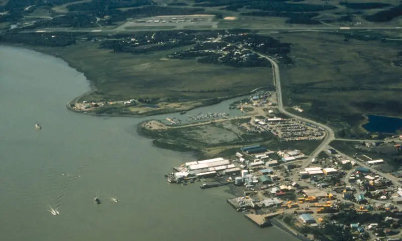 Dillingham Alaska Aerial View