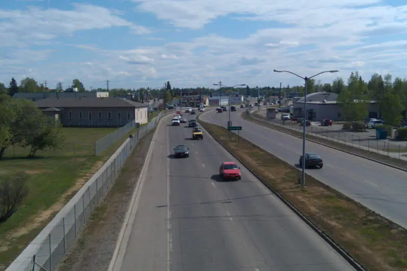 Airport Way Fairbanks Alaska Eastbound