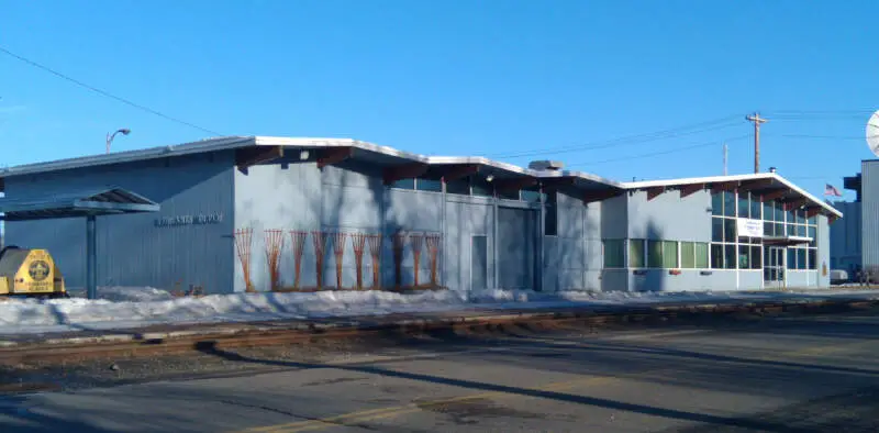 Old Alaska Railroad Depot Fairbanks Alaska