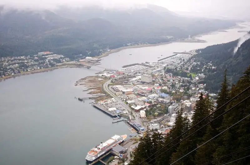 Downtown Juneau And Douglas Island