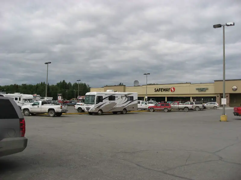 Rv In A Supermarket Parking Lotc Kenai Peninsulac Alaska