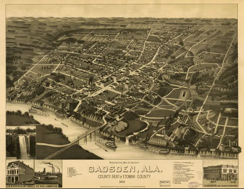 Gadsdenc Al   Perspective Map