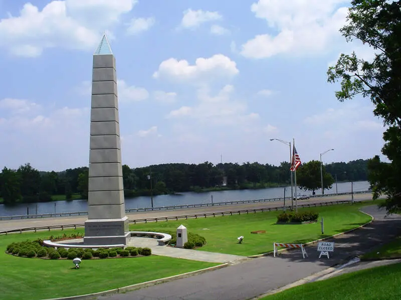 Gadsdenc Alc Spirit Of American Citizenship Monumentc With Coosa River