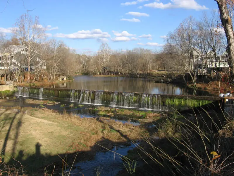 Buck Creek Dam At Low Water Img