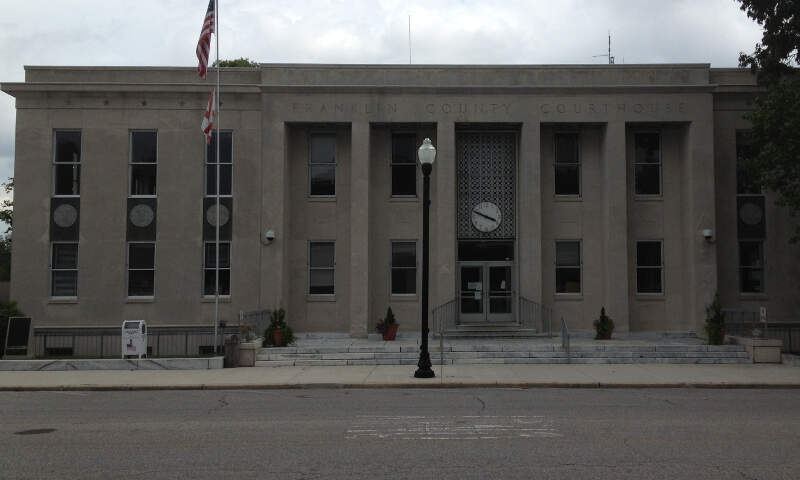 Franklin County Courthouse In Russelvillec Alabama