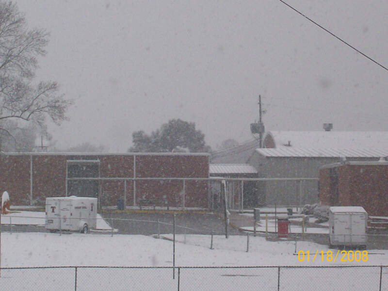 Thorsby High School In Snow