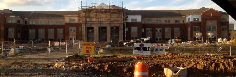 Construction On Conway High In Conwayc Arkansas