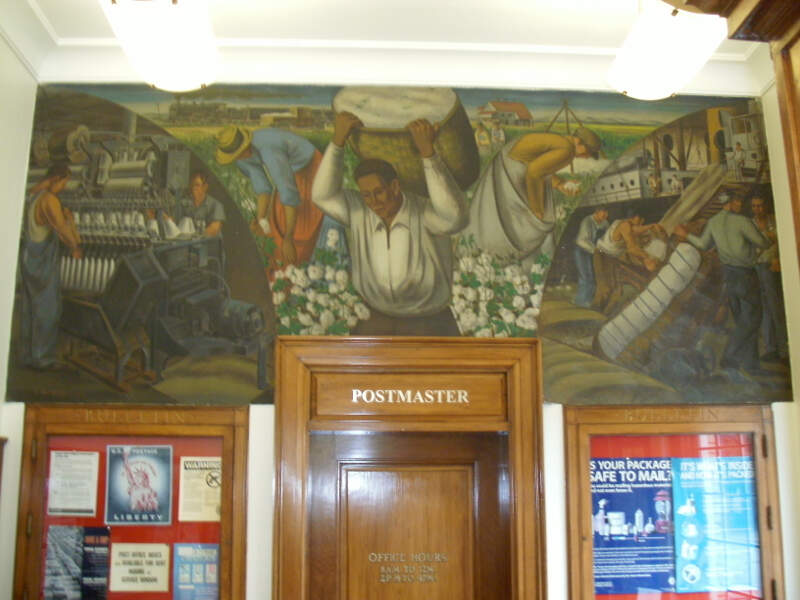 Dardanellec Ar Post Office Wpa Mural Interior