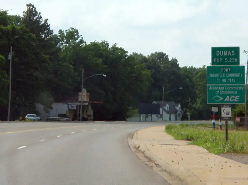 Us Entering Dumasc Arkansas