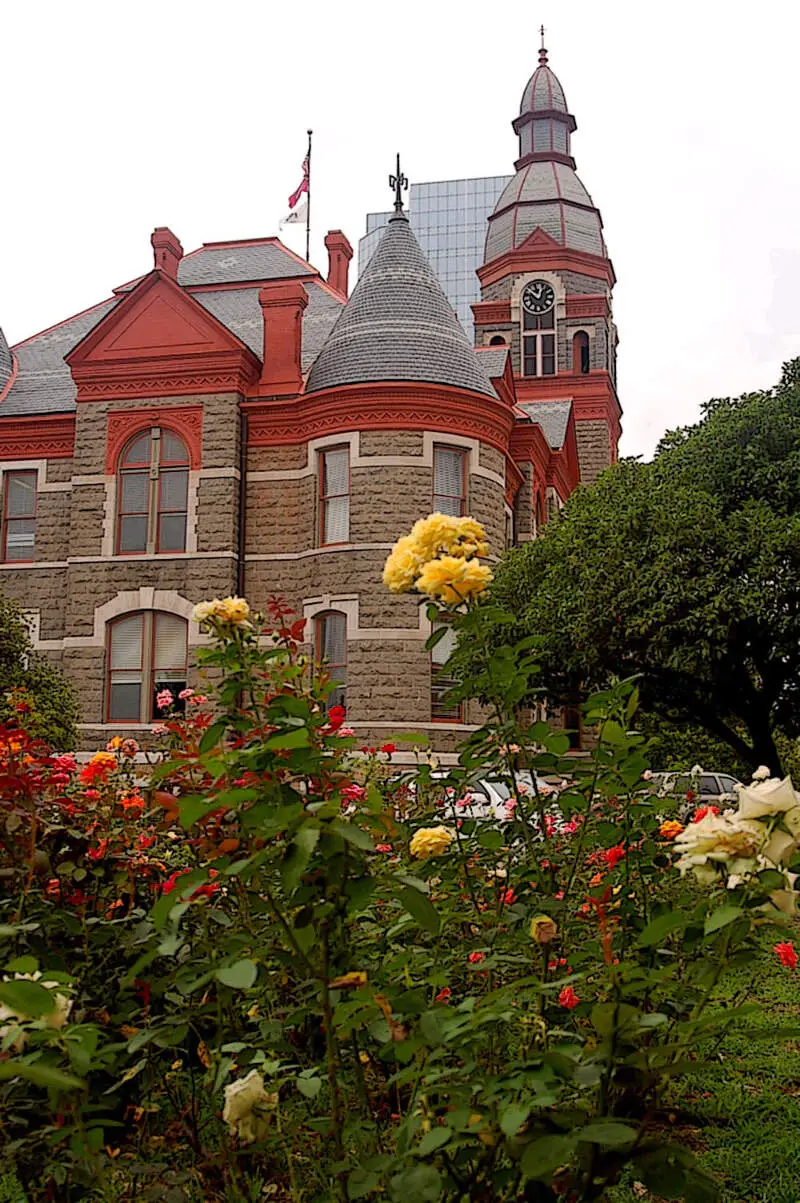 Pulaski County Courthousec Little Rockc Arkansas Roses