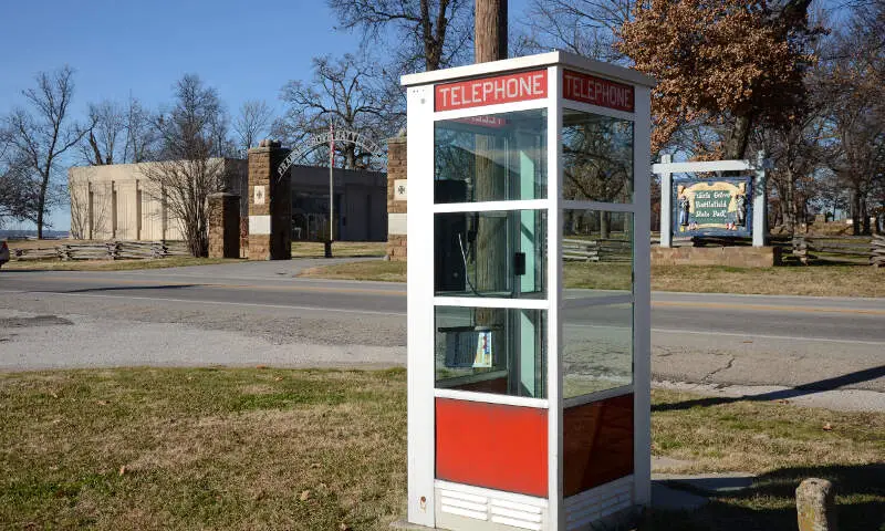 Prairie Grove Airlight Outdoor Telephone Booth Of