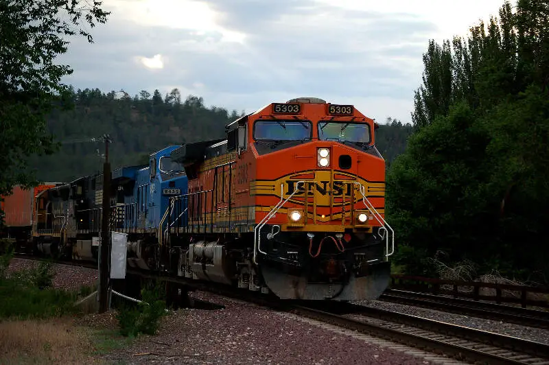 Bnsf Train Crossing Beaverst