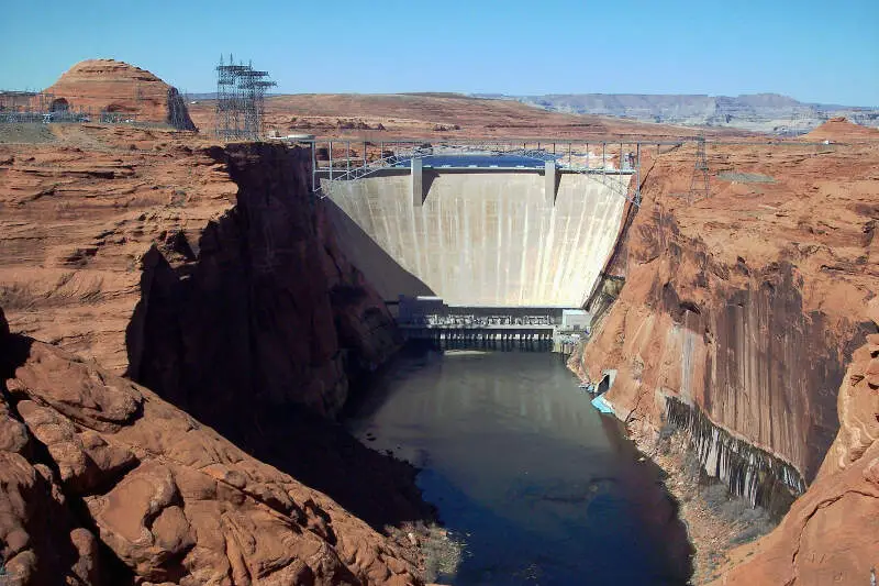 Glen Canyon Dam And Bridge