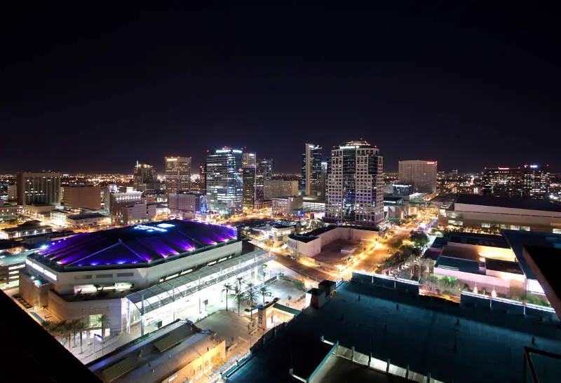 Downtown Phoenix Skyline Lights