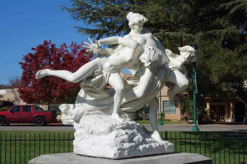 Wrestling Bacchantes By Aristide Petrilli  Sunken Gardens  Atascaderoc Ca  Dsc