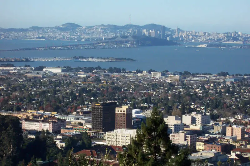 Berkeley Downtown Bay Bridge Sf In Back From Lab