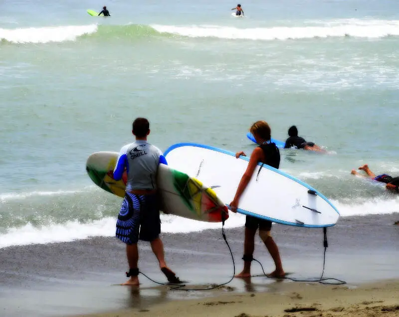 Doheny Beach Surfers