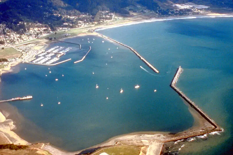 Pillar Point Harbor Aerial View