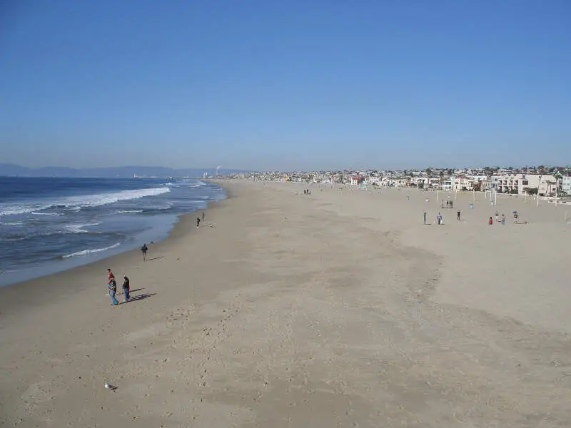 Hermosa Beach In Winter