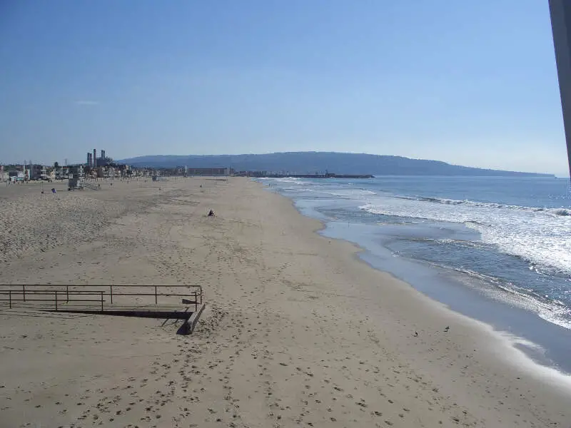 Hermosa Beach In Winter Looking South