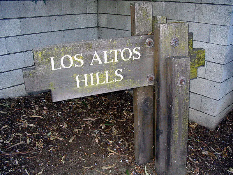 Los Altos Hills Entrance Sign