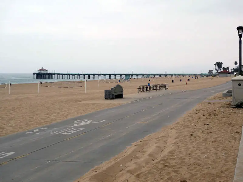 Manhattan Beach Ca Pier And Boardwalk Photo D Ramey Logan