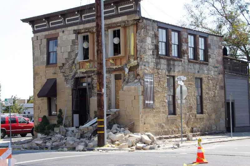 South Napa Quake  Stones Fallen From Face Of Sam Kee