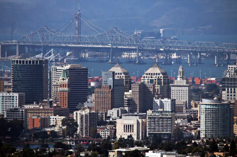 Oaklandc Cac Usa  Skyline And Bridge