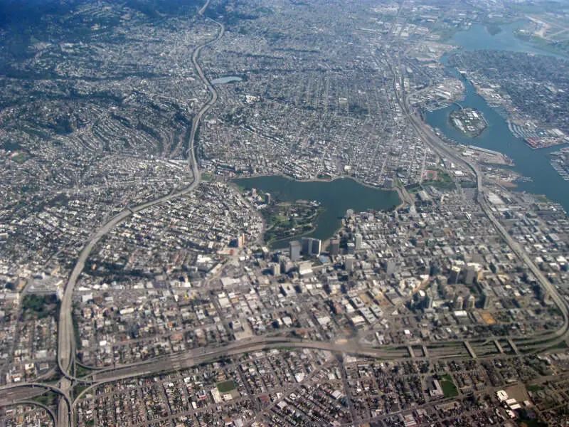 Aerial View Of City Of Oakland