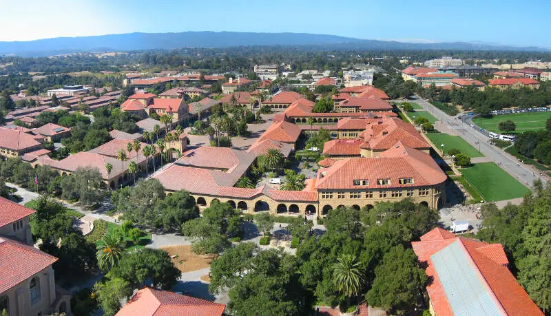 Stanford University Campus From Above