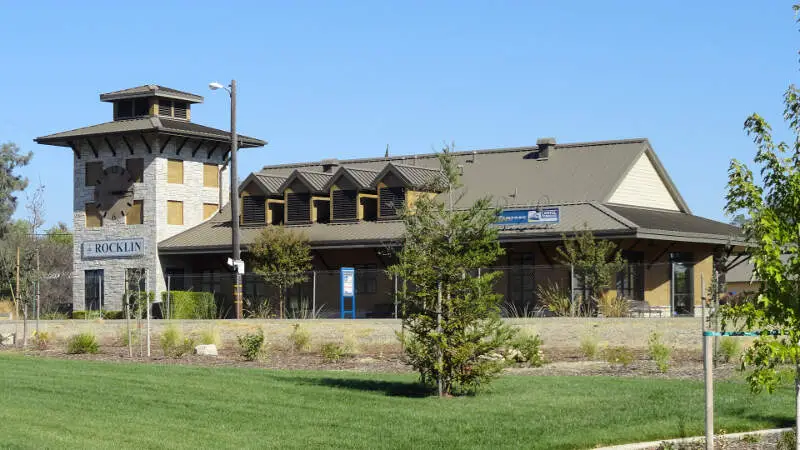 Rocklinc California  Amtrak Station And Chamber Of Commerce Building