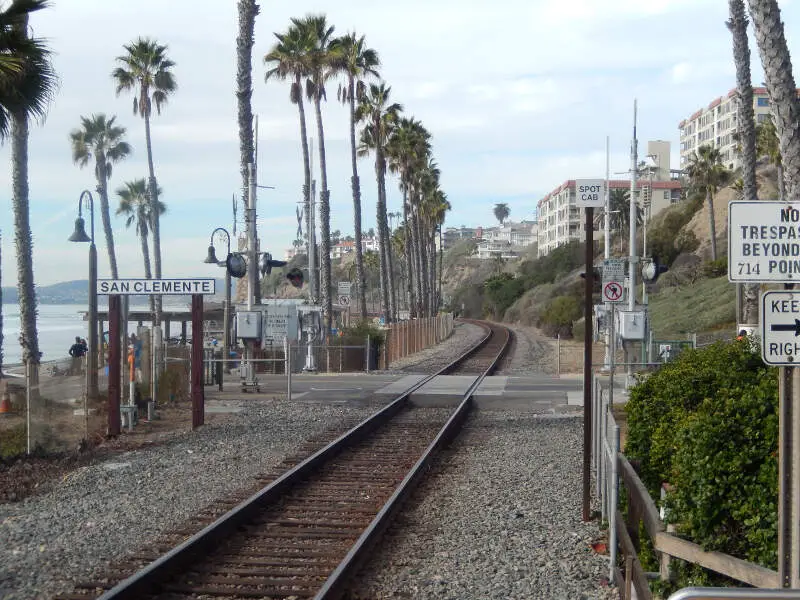 Amtrak Route Along San Clementec Cac Beach Dscn