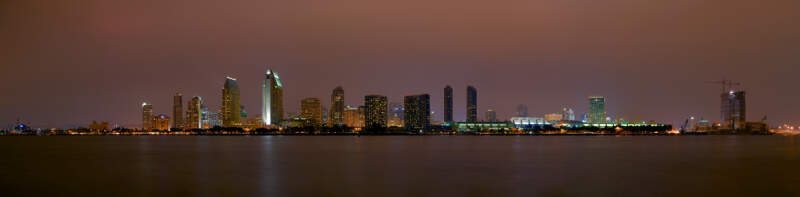 San Diego Skyline Night Jd