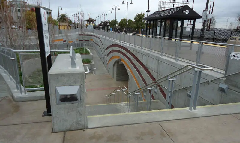 Caltrain Station Santa Clara California