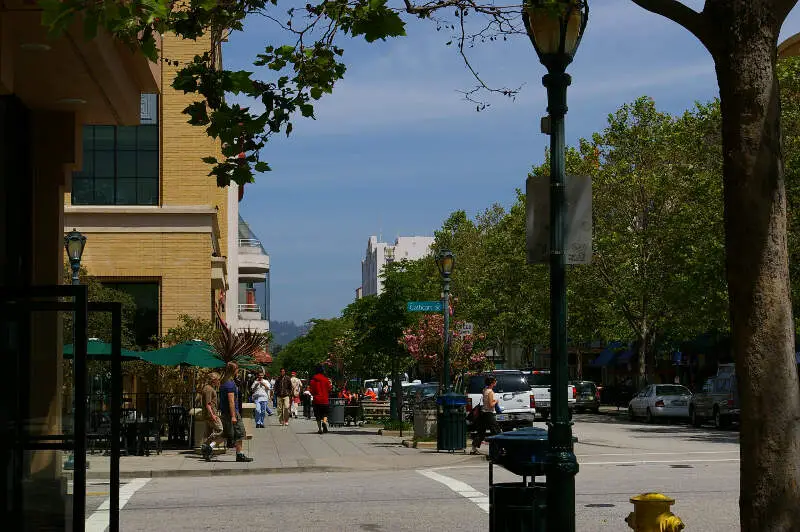 Intersection Of Pacific And Cathcartc Downtown Santa Cruz