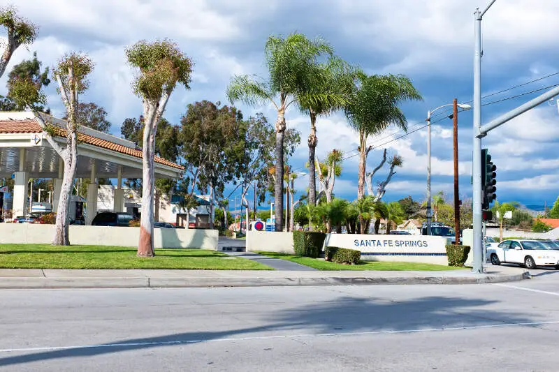 Looking Toward Carmenita District Of Santa Fe Springs