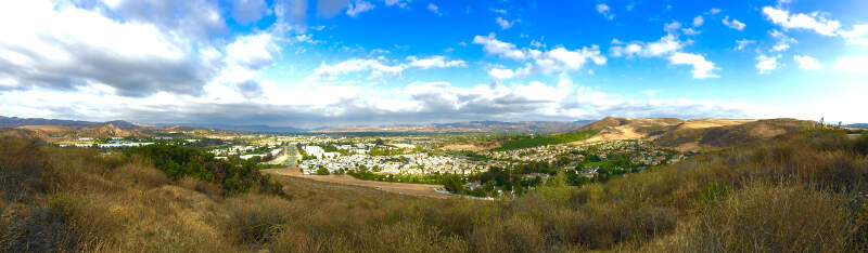 Simi Valley Skyline From Its Southern End In Tierra Rejada Park