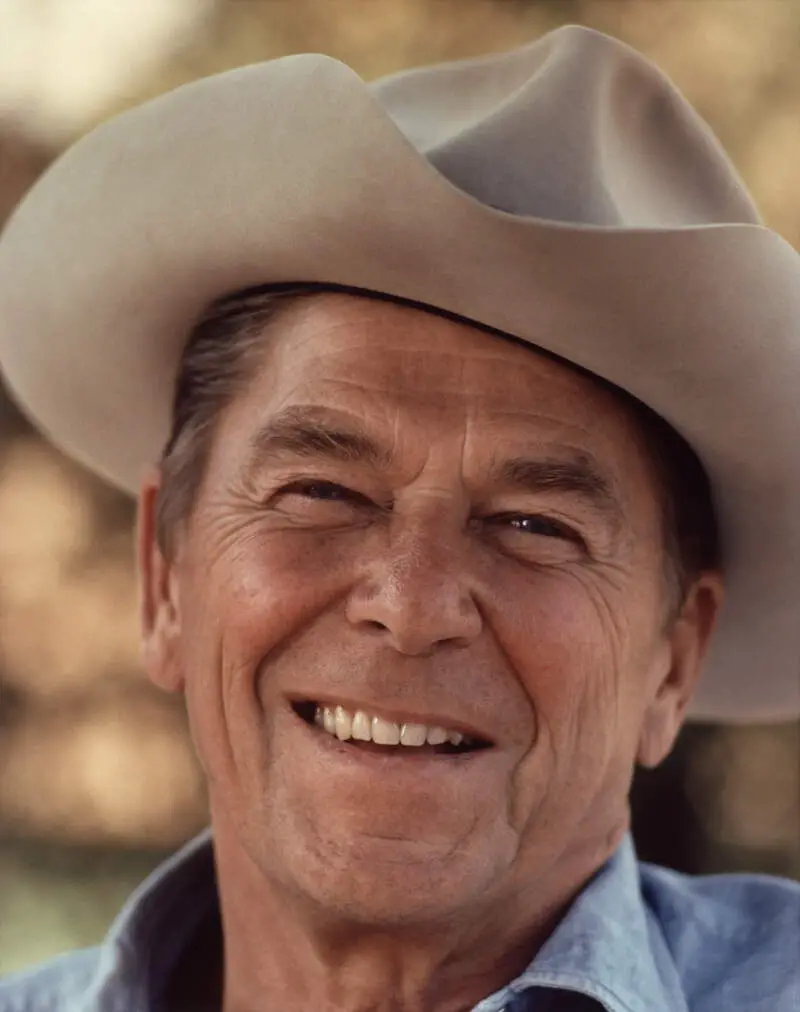 Ronald Reagan With Cowboy Hat M Edit