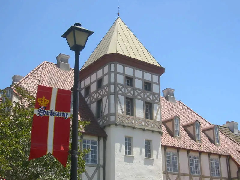 Solvang With Flag